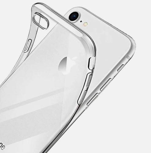 Clear soft silicone phone case - clear,
