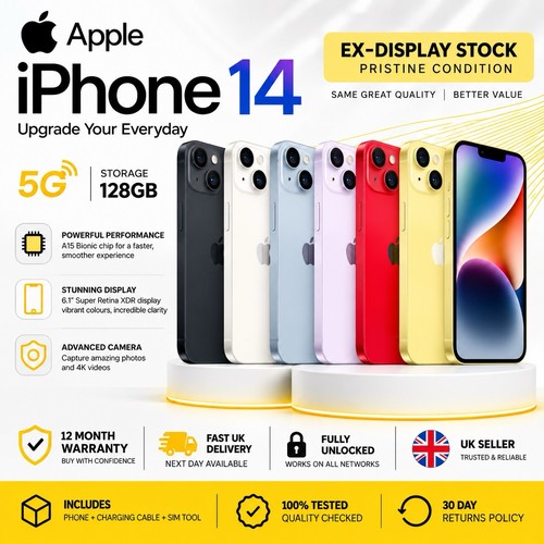Apple iphone 128gb - 14,