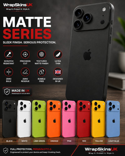 Apple iphone matte vinyl wrap - iphone,